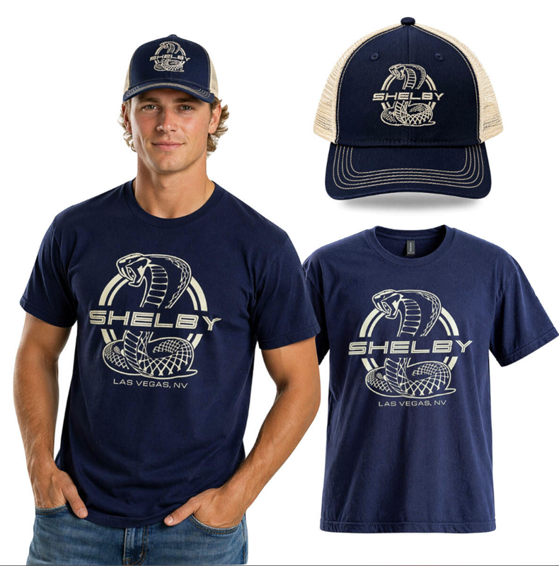 Shelby Hat & Tee Combo - Navy/Stone