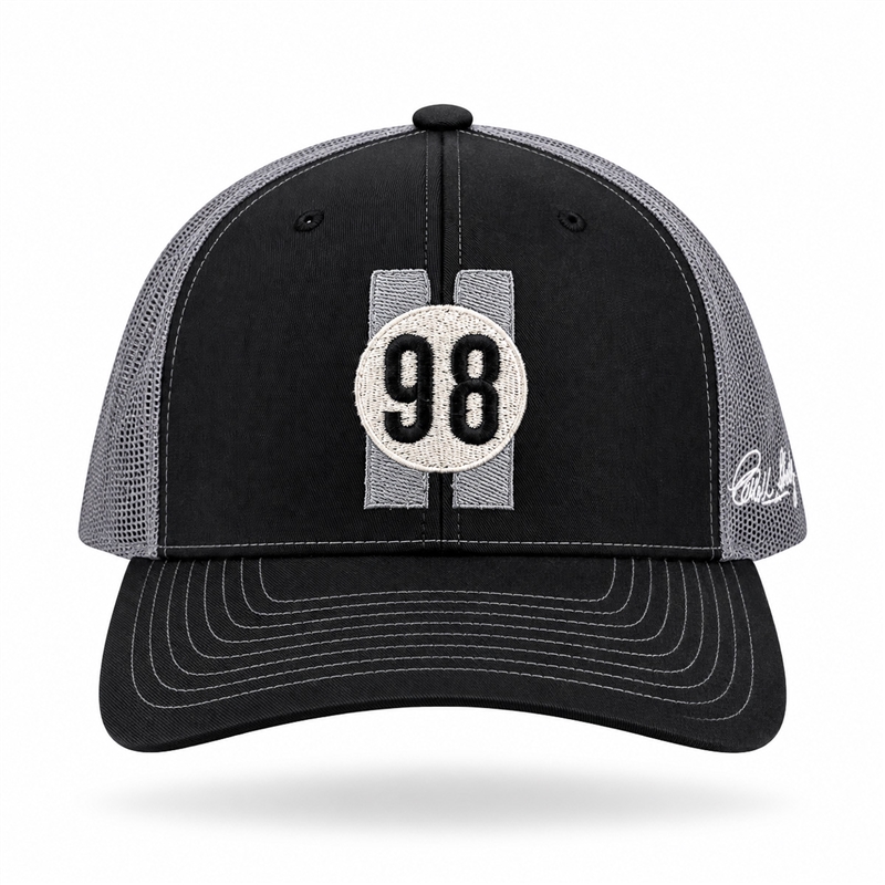 Shelby 98 Rondel Muscle Stripe Trucker Hat - Black/Charcoal