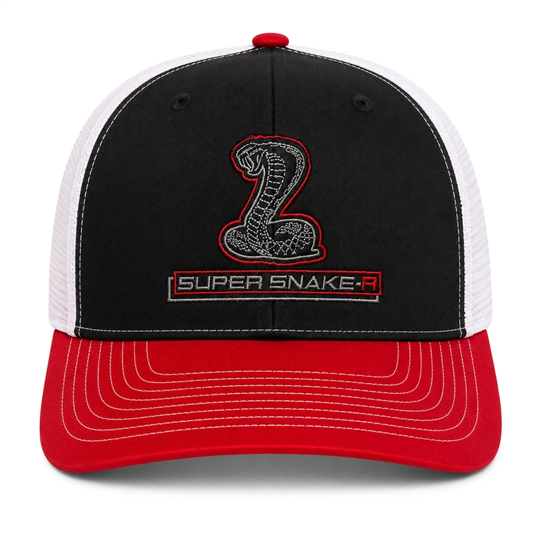 Shelby Super Snake-R Trucker Hat - Black/White/Red