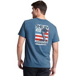Shelby 62 Live Fast Tee - Steel Blue Heather