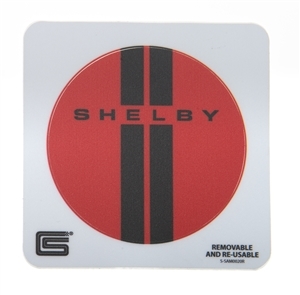Shelby Double Stripes Red Removable Sticker - Regular