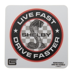 Live Fast, Drive Faster Removable Sticker