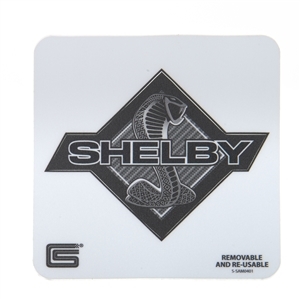 Carbon Fiber Print Shelby Snake Removable Sticker