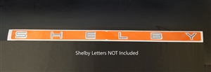 Shelby GT500 Trunk Letter Template Decal