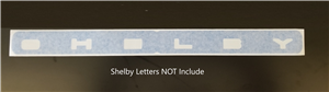 2006-2008 Shelby GT Trunk Letter Template