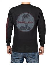 Faded Shelby Super Snake Long Sleeve Black T-Shirt