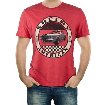 Shelby Mustang Red Heather Tee