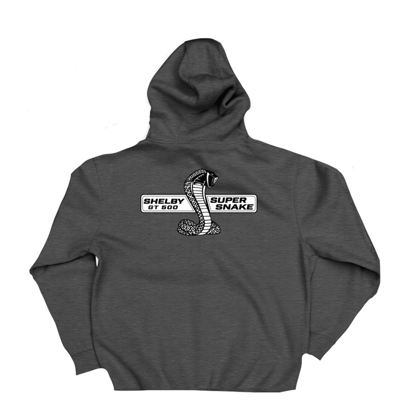 Shelby GT500 Supersnake Full Zip Hoody- Charcoal Heather