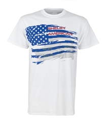 Shelby American Flag White Tee