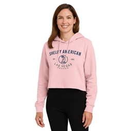 Shelby American Ladies Crop Hoody- Pink