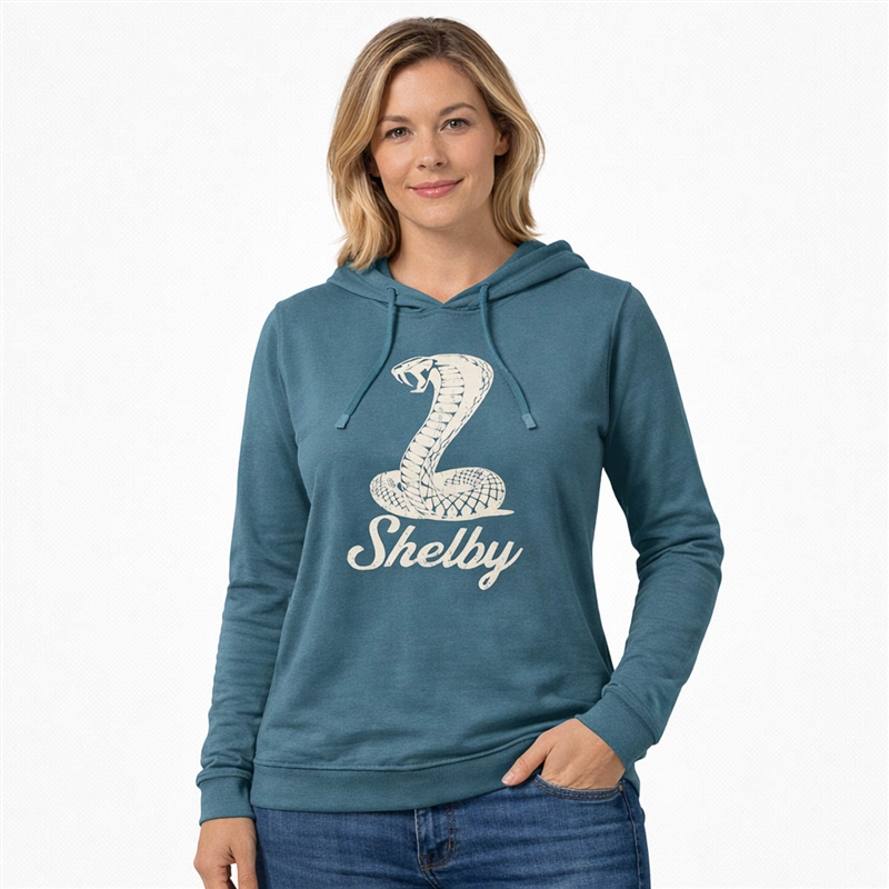 Shelby Ladies Sueded Hoody- Denim