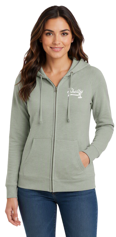 Ladies Super Snake Full-Zip Hoody - Basil
