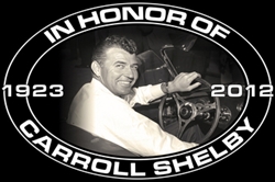 In Honor of Carroll Shelby Metal Sign