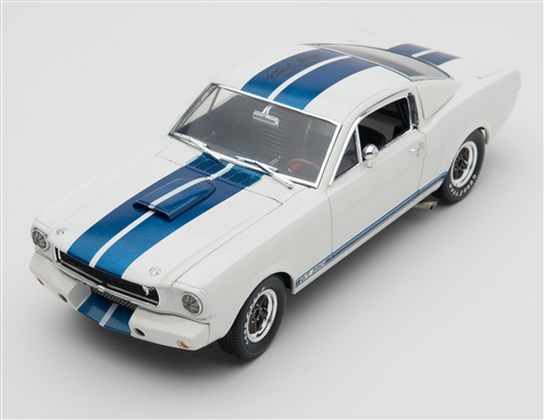 Ford Shelby gt350r 2016 White W/Blue réparti 1:24 Model 71833 W NEW RAY 