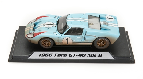 COLLECTIBLES 405 1966 FORD GT40 GT 40 MARK MK II 1/18 LIGHT BLUE  #1 DIRTY