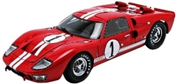 1:18 1966 Red Ford GT-40 MK II #1 Diecast