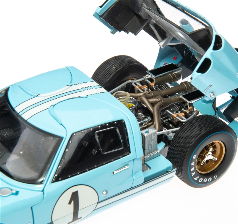 SC409 1:18 1966 #5 FORD GT40 MKII 24HR Le MANS 3rd FULLY OPENING Metal Diecast
