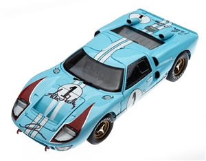 SOLD OUT LIMITED EDITION Autographed 1:18 1966 Gulf Blue Ford GT40 Le Mans #1 Diecast