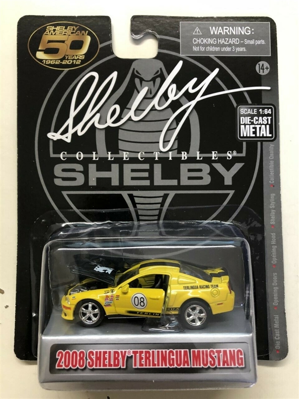 Modèle Réduit Ford Mustang Shelby 2008 Terlingua 1/64 - Shelby Collectibles - Jaune