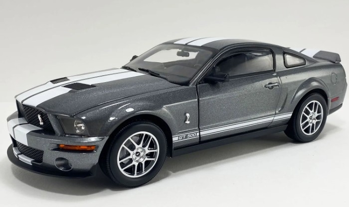 1:18 2007 Ford Mustang Shelby GT500- Windevil Blue/ Grey