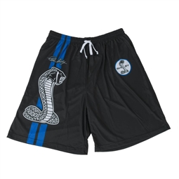 Shelby Blue Racing Stripe Sublimated Jersey Shorts