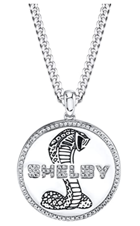 Super Snake Sterling Silver Pendant with White Sapphires