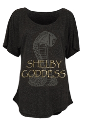 Ladies Shelby Goddess Black Dolman Tee