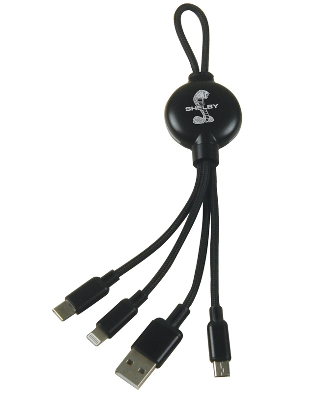 Shelby 3-IN-1 Charging Cables - Black