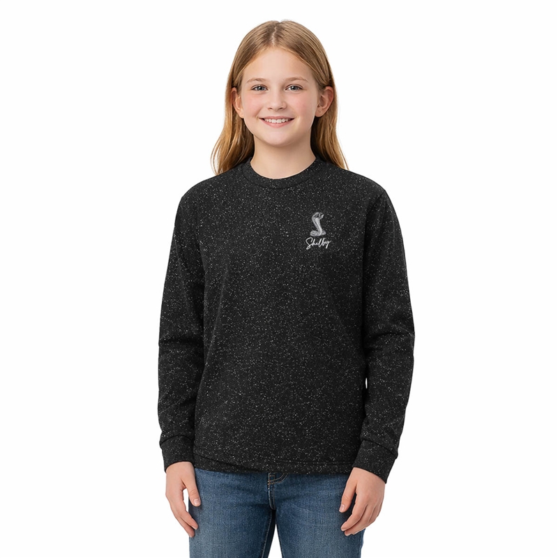 Shelby Girls Youth Sparkle Jersey- Black