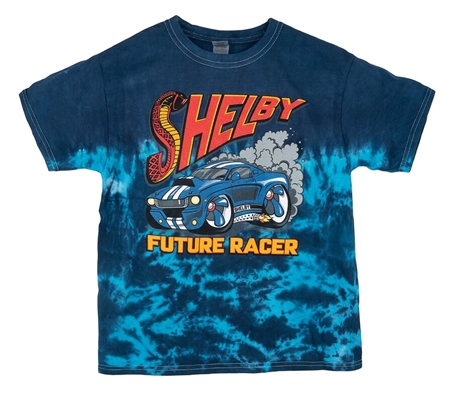 Shelby Future Racer Youth Blue Tie-Dye T-Shirt