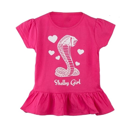 Shelby Girl Ruffle Pink Toddler Tee