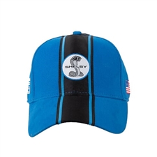 Shelby Snake Blue Hat with Black Stripe