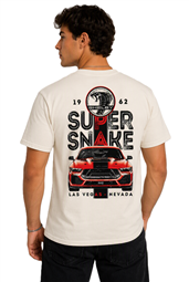 Shelby Super Snake  Heavyweight LS Tee - Ivory