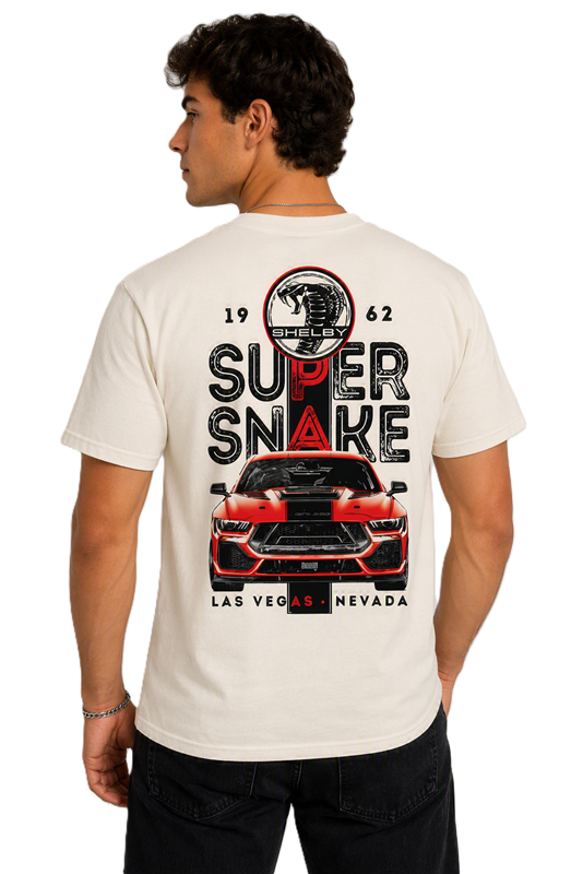 Shelby Super Snake  Heavyweight LS Tee - Ivory