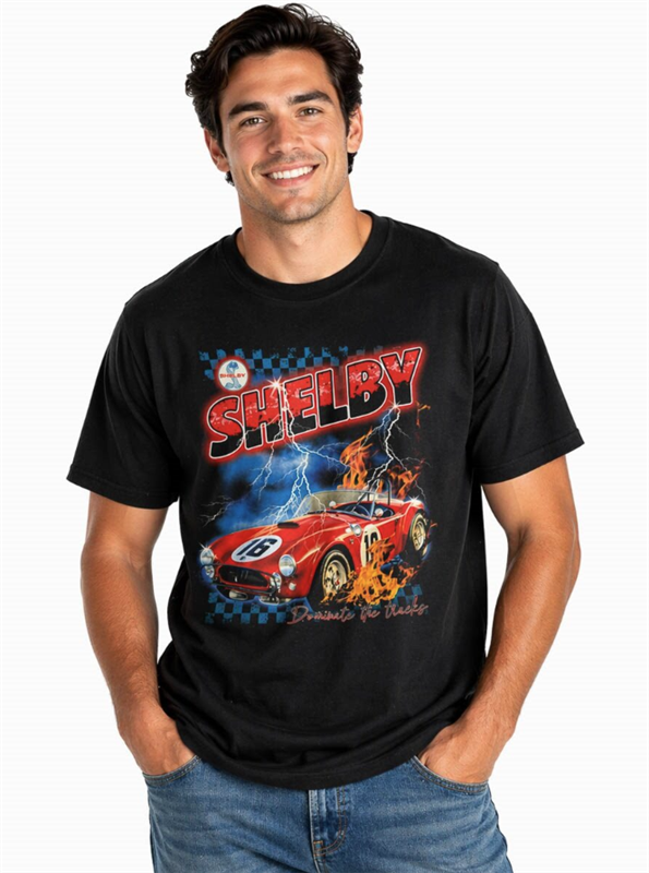 Shelby Dominate The Tracks Tee- Black