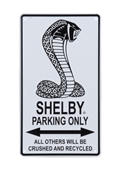 Shelby Parking Only Embossed Sign