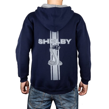 Shelby Tiffany Stripe Navy Zip Up Hoody