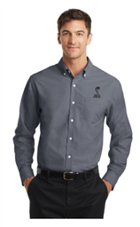 Shelby Tall Executive Oxford Shirt - Black