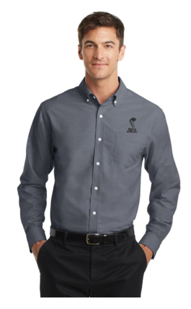 Shelby Tall Executive Oxford Shirt - Black