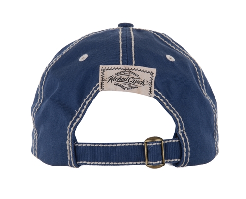 Cobra Medallion Navy Distressed Hat