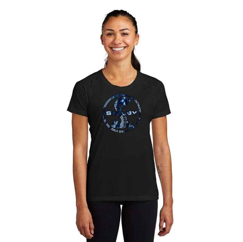 Shelby Ladies Foil Tee- Black