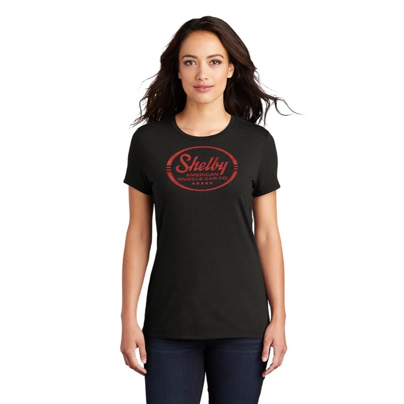 Shelby Ladies Glitter Tee- Black