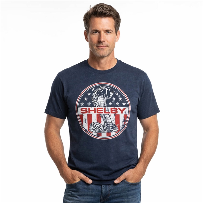 Shelby Vintage Stars & Stripes Tee - Navy
