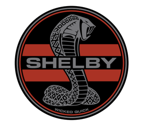 Shelby Logo Stripes Magnet