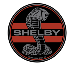 Shelby Logo Stripes Sticker