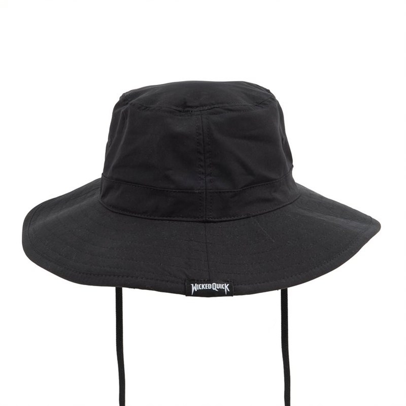 ByTheR Embossed Skull Louver Patch Light Chain Bucket Hat Black