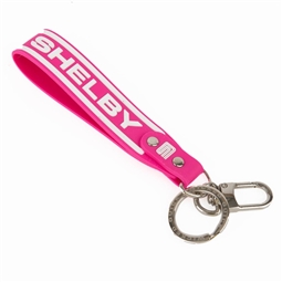 Shelby Silicone Pink  Keychain