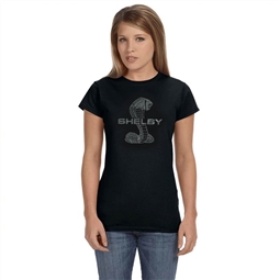 Ladies Rhinestone Bling Snake T-shirt