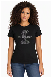 Ladies Rhinestone Bling Snake T-shirt