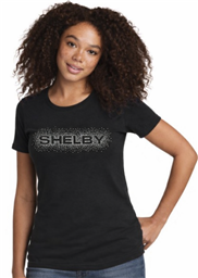Shelby Ladies Burst Rhinestone Tee - Black